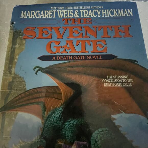 Margaret Weis Tracy Hickman Lot os 2 books Dragon wing The Seventh Gate fantasy - Picture 6 of 15
